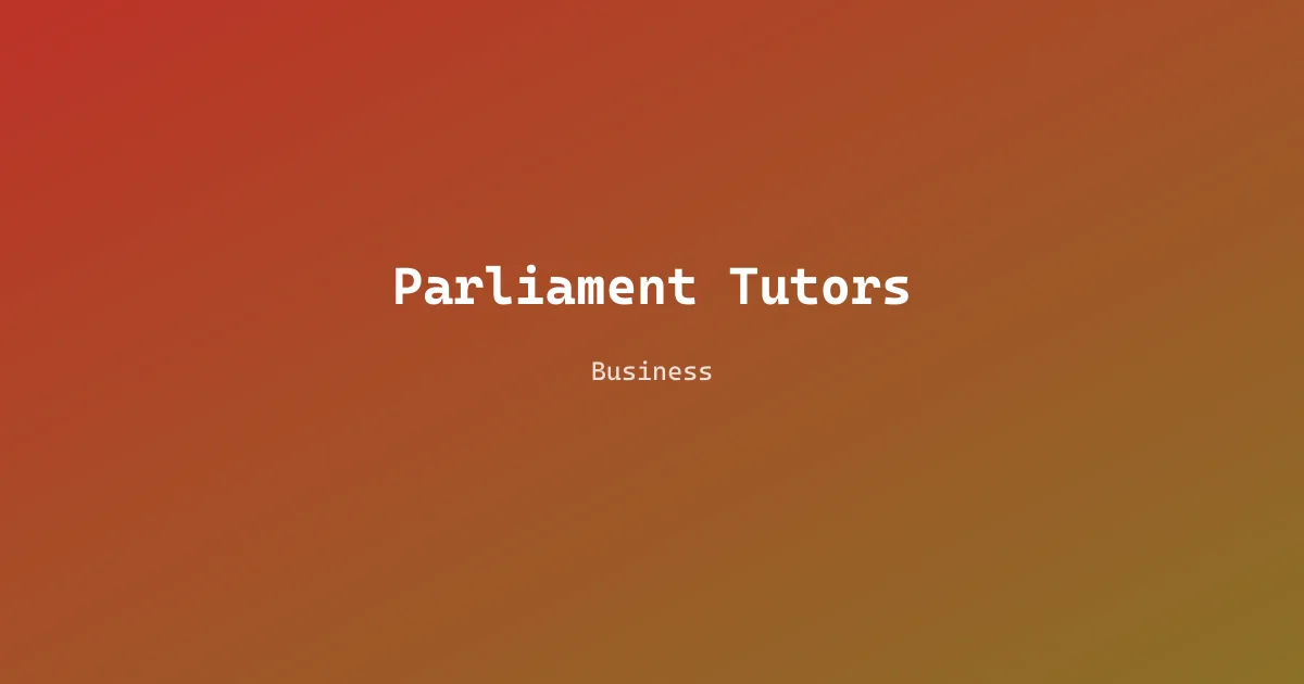 Parliament Tutors